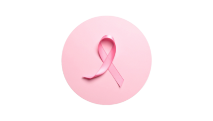  girl symbol pink circle with small ribbon shape