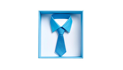 a boy symbol blue square with necktie outline