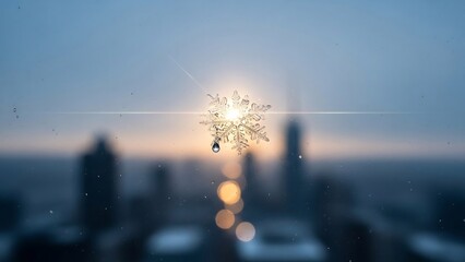 반짝이는 눈꽃, 부드러운 빛깔 겨울 풍경