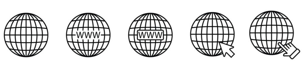 Web Page and Online Website Icons Set