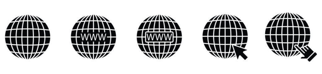 Website Navigation and Internet Icons Vector