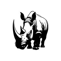 rhino vector illustration © rose