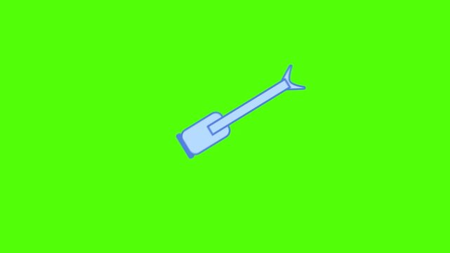 Shovel Digging Tool Construction Garden Icon Animation On Green Screen Background