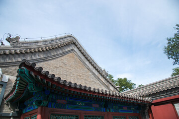 Fototapeta premium Gongwang Fu Palace Beijing - Ancient Chinese Architecture Detail