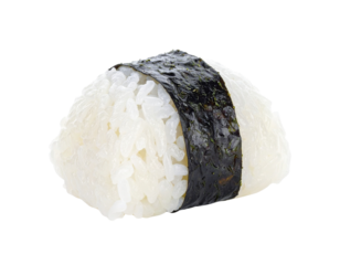 Onigiri Japanese Rice Ball Wrapped in Nori Seaweed.
