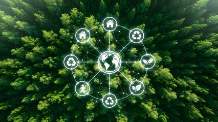 Global network and earth connection