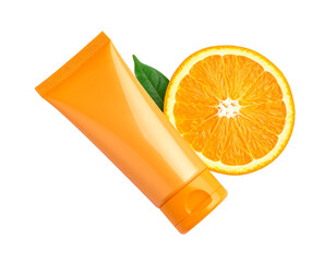 Orange Cream Tube and Fresh Citrus Slice.