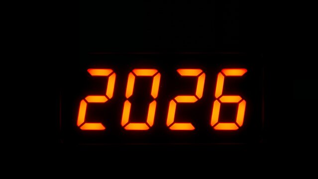 "Retro LED Digital Display Showing 2026 New Year Countdown Numbers"

 - Powered by Adobe
