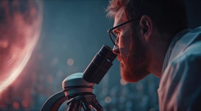 Laboratory analysis of extraterrestrial spectral data by astrobiology researcher