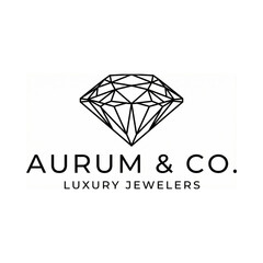 Luxury jewelers logo with diamond and elegant typography
