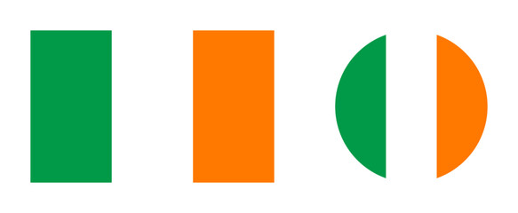 Vector illustration of ireland flag