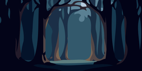 Forest at night
