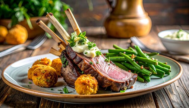 Gegrilltes Lammfleisch