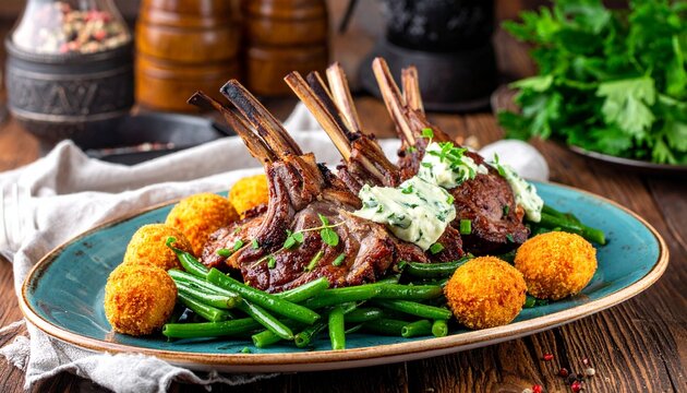 Gegrilltes Lammfleisch