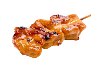 Delicious Grilled Chicken Skewer with Glaze.