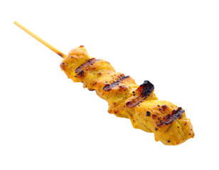 Delicious Chicken Satay Skewer Grilled to Perfection.