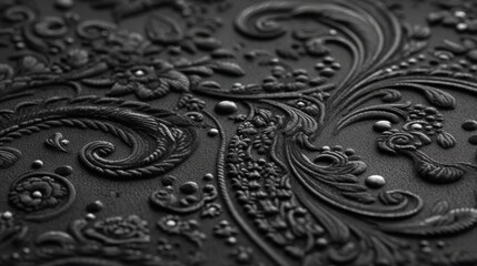Medium view of detailed foil stamping process on invitation cards showcasing intricate patterns and precise embossing effects.