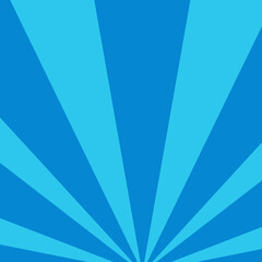 Blue radial sunburst background with bold geometric rays. Ideal for modern posters, banners, presentations, digital art, and energetic graphic designs.