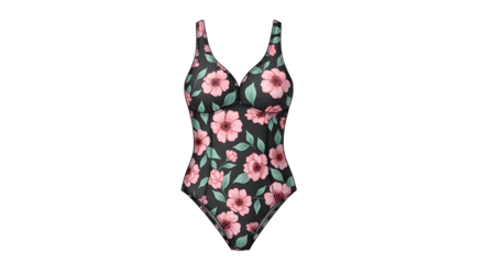 Elegant Floral OnePiece Swimsuit for Women.