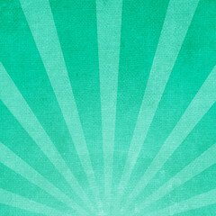 Green grunge radial sunburst background with canvas texture. Perfect for organic themes, retro posters, eco branding, and textured designs.