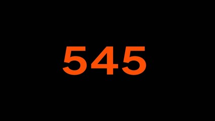 Finance count number. Counter number text illustration. Business countdown number icon.