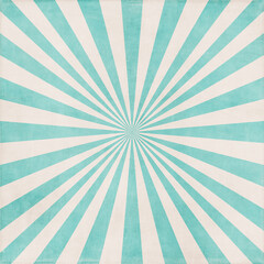 Turquoise and white clean radial sunburst background with soft texture. Ideal for fresh designs, web backgrounds, posters, presentations, and modern layouts.