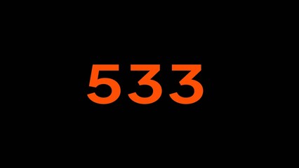 Finance count number. Counter number text illustration. Business countdown number icon.