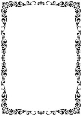 格式高い装飾フレーム。A4サイズ。
