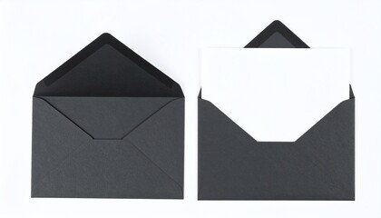 open envelope with blank paper