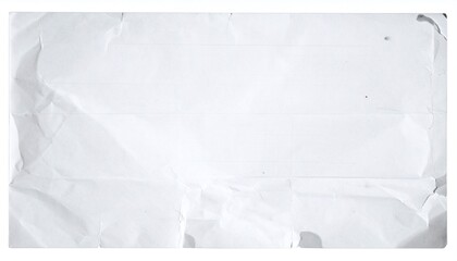 white crumpled paper on white