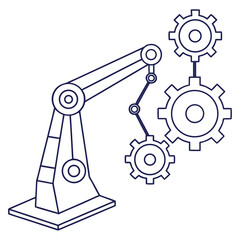 Automation robot gear machine industry technology abstract engineering mechanical factory manufacturing industrial arm robotic