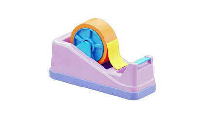 Tape Dispenser with Tape - Office Supplies