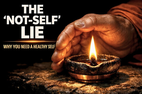 Hand holding small candle flame in darkness symbolizing hope