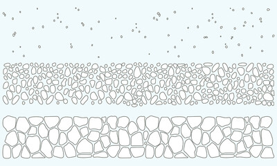 CAD Soil Layer Pattern Line Art Texture for Architecture and Landscape
