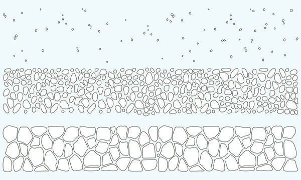 CAD Soil Layer Pattern Line Art Texture for Architecture and Landscape