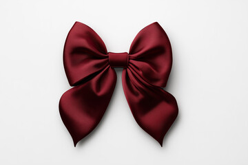 Cute bow, hair accessories, dark red velvet fabric bows 