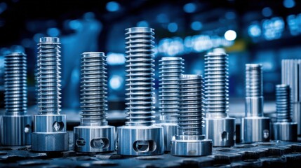 Medium shot highlighting detailed chromium alloy microcasting with advanced machinery emphasizing complex tiny metal structures in production.