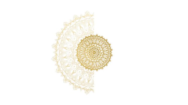 Luxury mandala art background with golden pattern style. Decorative mandala art element for print, poster, cover, brochure, flyer, banner, meditation, yoga, wedding, henna, tattoo, vector art