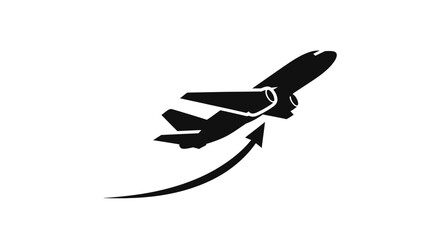 Airplane taking off in the air.