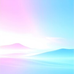 Pastel-toned landscape with soft, flowing hills