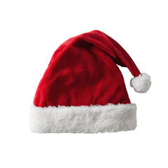 santa claus red hat isolated
