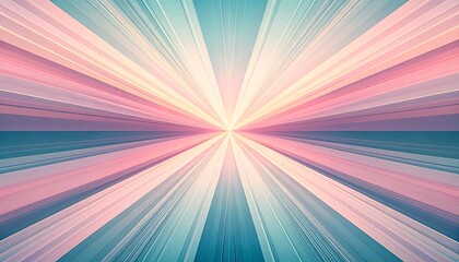 Fototapeta premium Radiating bands of soft pastel colors converge at a central point, creating a hypnotic, perspective effect