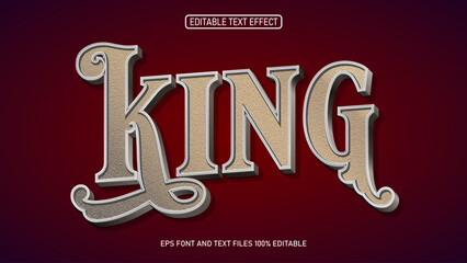 king style victorian text effect editable