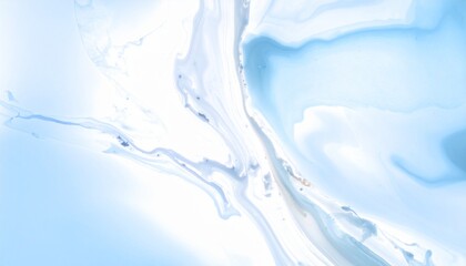ウェディングやホワイトデーイメージ　女性向け水色背景に淡い大理石の高級感あるおしゃれテクスチャ背景