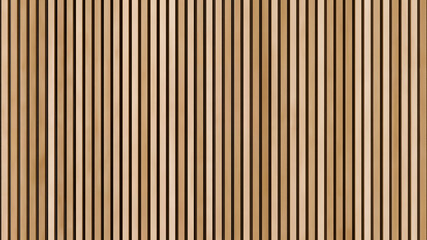 Obraz premium Vertical wood slat wall panel texture 3D render