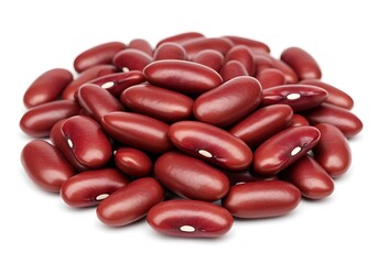 Pile of Red Kidney Beans on Transparent Background