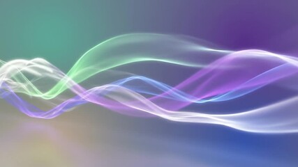 A vibrant video showcasing colorful wavy lines in a modern design aesthetic