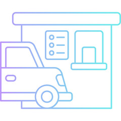Obraz premium Drive Thru Menu Icon