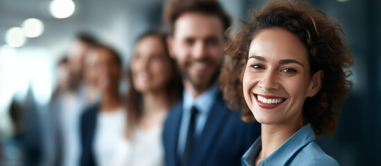 Faceless portrait of people working for companies heavily defocused positive work environment background anonymous professionals with good corporate culture workplace