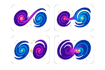 Cosmic Swirls and Stars © icon_art